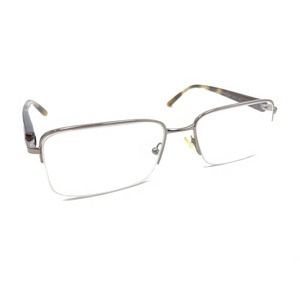 Prada VPR 51M 1BI-1O1 Bronze Brown Half Rim Eyeglasses Frames 54-17 135 Italy